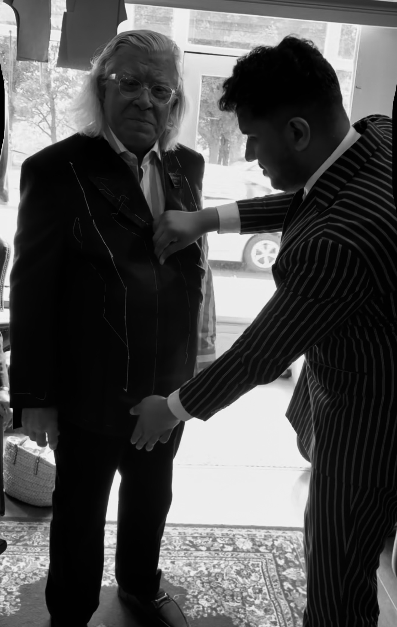 Bespoke suit consultation at IK Collection in Bradford